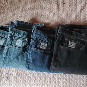 Cinch Men's Slim Straight Jeans - Light Blue, Medium Blue, Black